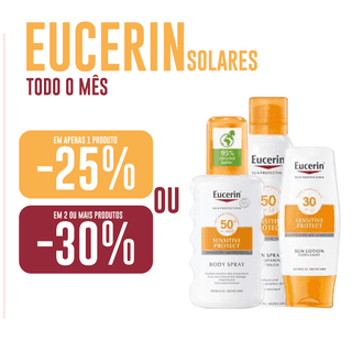 Proteção solar Eucerin com até 30% de desconto 