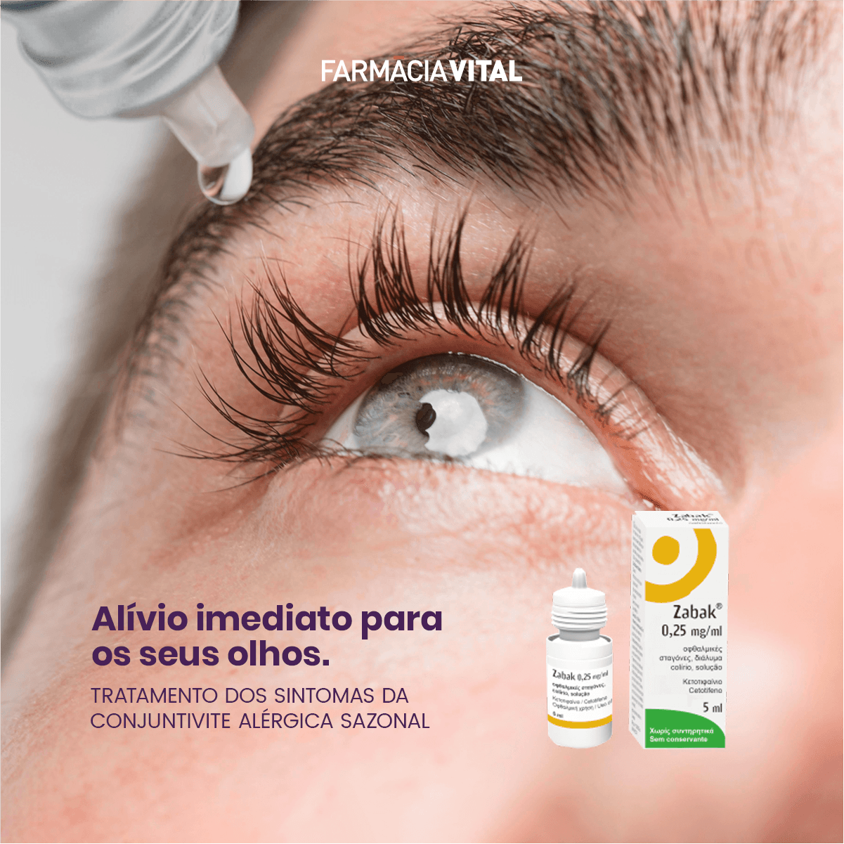 Solução para alívio imediato dos seus olhos!👁️