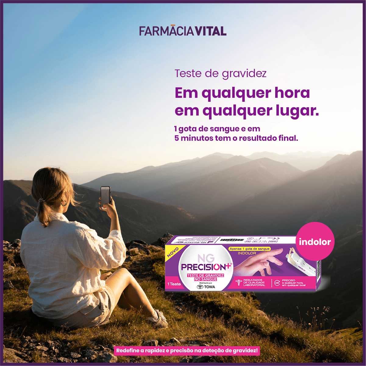 Teste de Gravidez | 1 gota de sangue = resultado final