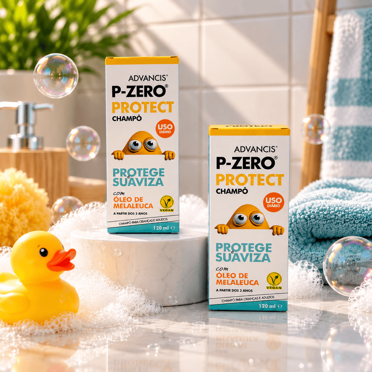 Advancis P-Zero Protect Champô 120 ml: proteção diária para o cabelo das crianças