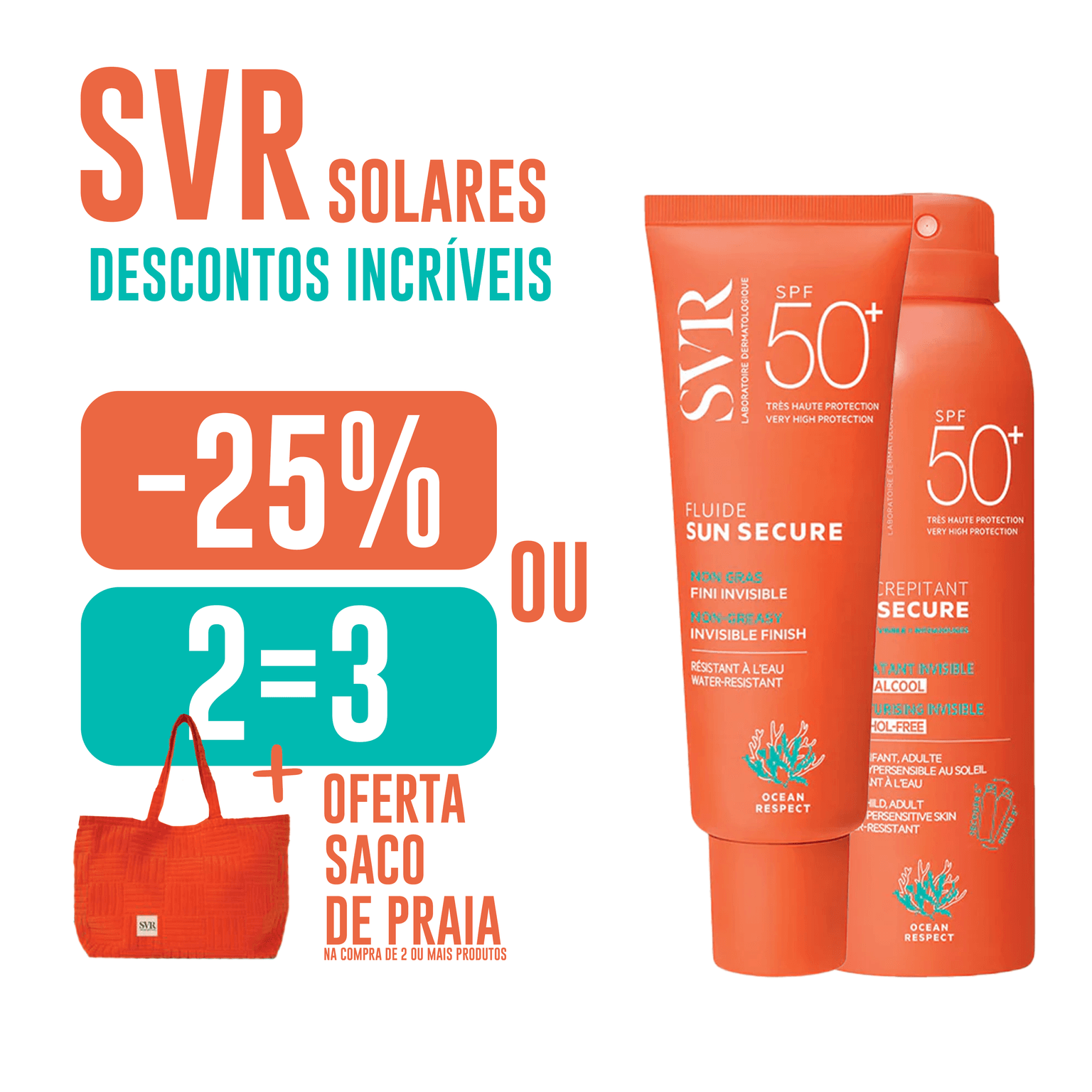Proteção solar SVR Sun Secure com desconto